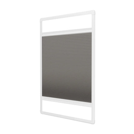 Plissee ohne Bohren nach Maß | Verdunkelnd Hellgrau | Easyclick