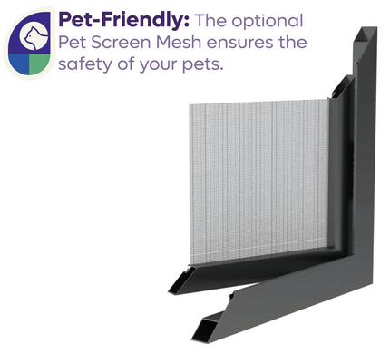 Fliegengitter Katzensicher nach maß - nach innen öffnend