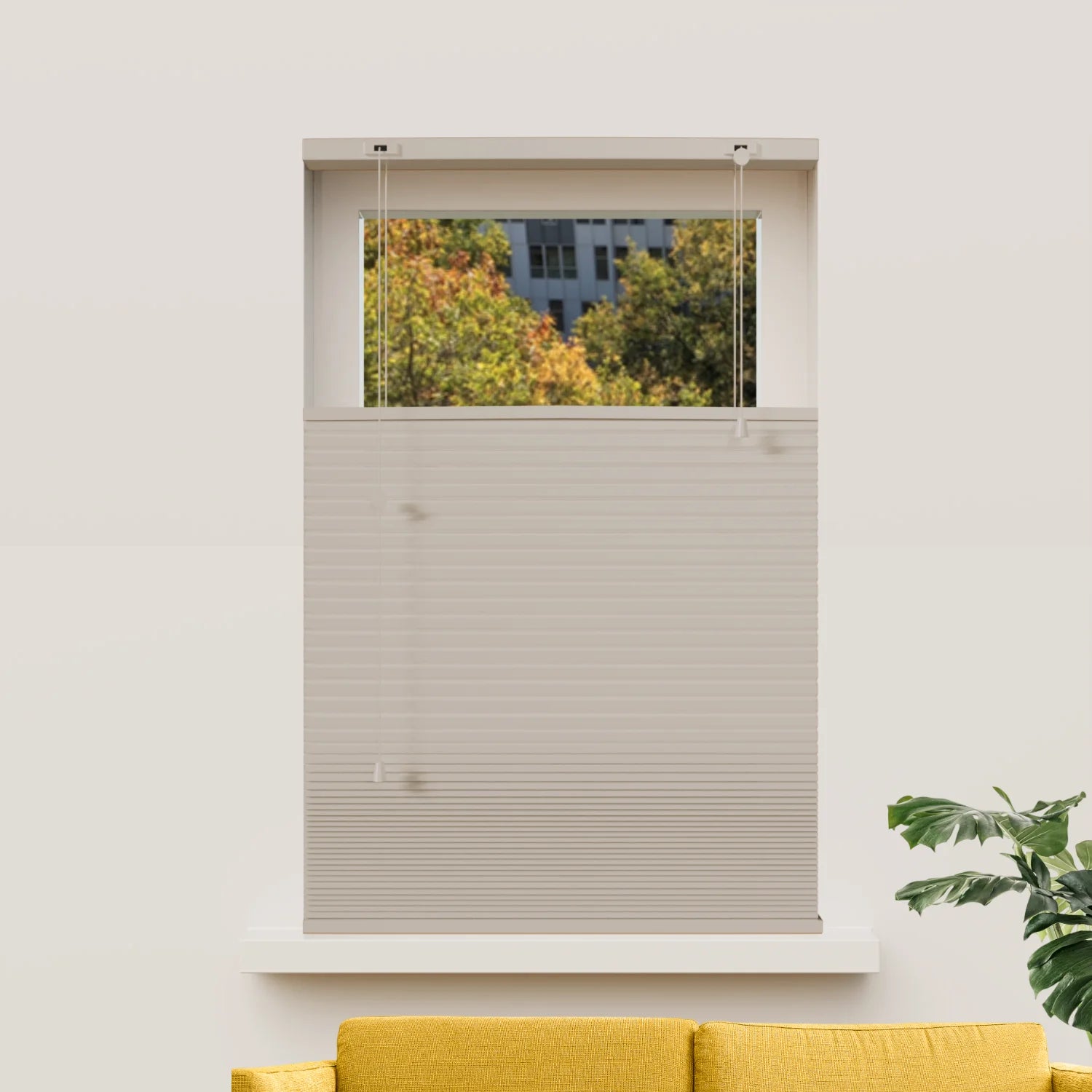 Plissee nach Maß Wabenstruktur - Verdunkelnd - Beige