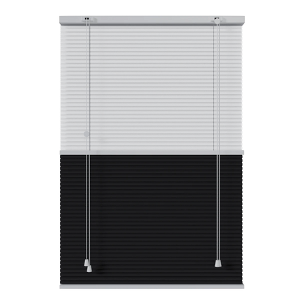 Duo Plisseevorhang nach Maß - abdunkelnd und semitransparent