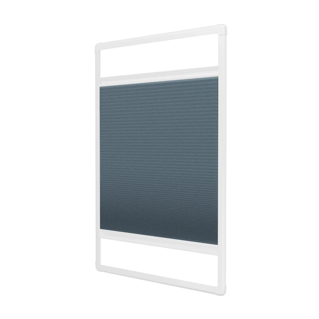 Plissee ohne Bohren nach Maß | Halbtransparent Blau | Easyclick