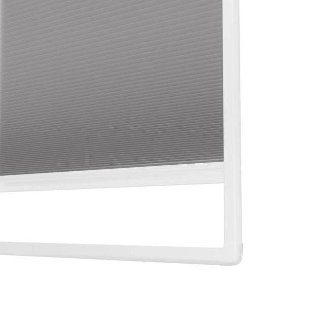 Plissee ohne Bohren nach Maß | Halbtransparent Hellgrau | Easyclick
