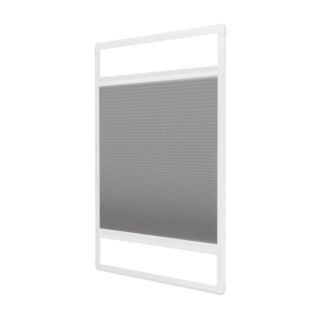 Plissee ohne Bohren nach Maß | Halbtransparent Hellgrau | Easyclick