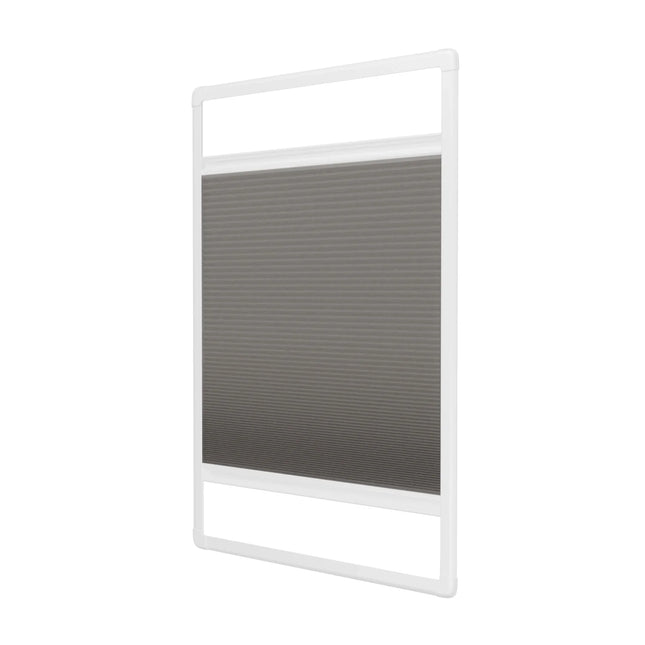 Plissee ohne Bohren nach Maß | Verdunkelnd Hellgrau | Easyclick