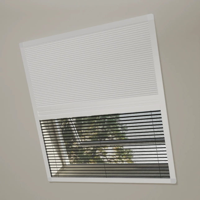 2 in 1 Fliegengitter & Sonnenschutz Duo Plissee