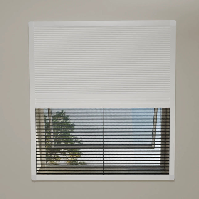 2 in 1 Fliegengitter & Sonnenschutz Duo Plissee