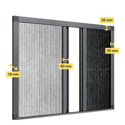 Fliegengitter Tür Doppeltür Plissee nach maß