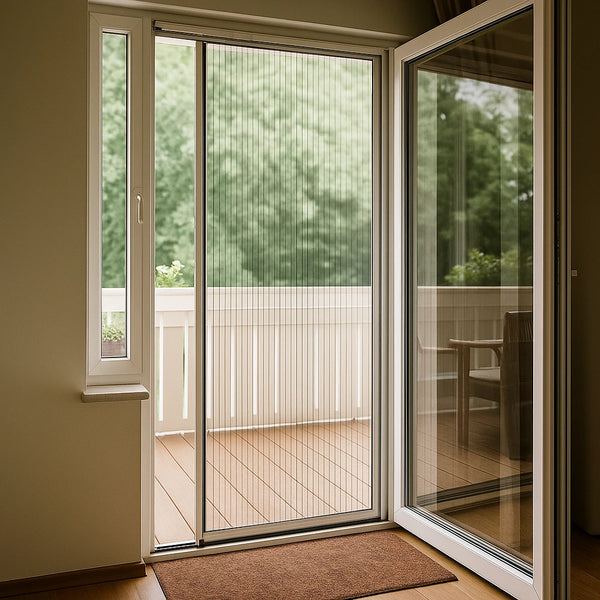 Fliegengitter Für Balkontür 133x233cm - Magnet Insektenschutz Ohne Bohren