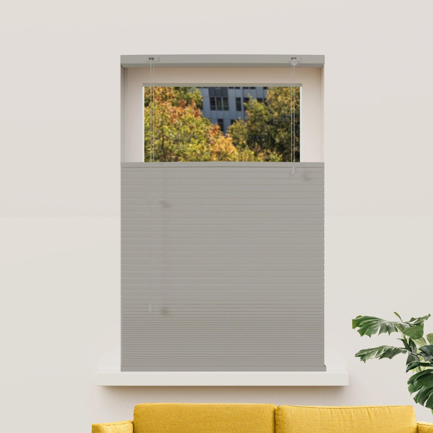 Plissee nach Maß Wabenstruktur - Verdunkelnd - Grau