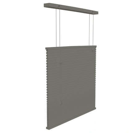 Plissee nach Maß Wabenstruktur - Halbtransparent - Anthrazit