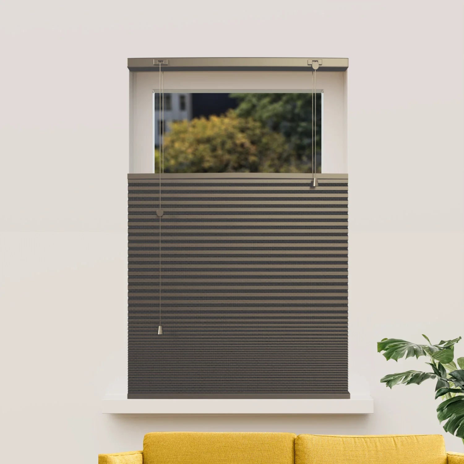 Plissee nach Maß Wabenstruktur - Verdunkelnd - Gold