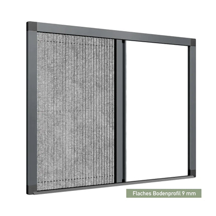 Plissee Insektenschutz Schiebetür – Fliegengitter zum Schieben, nach Maß, ohne Bohren